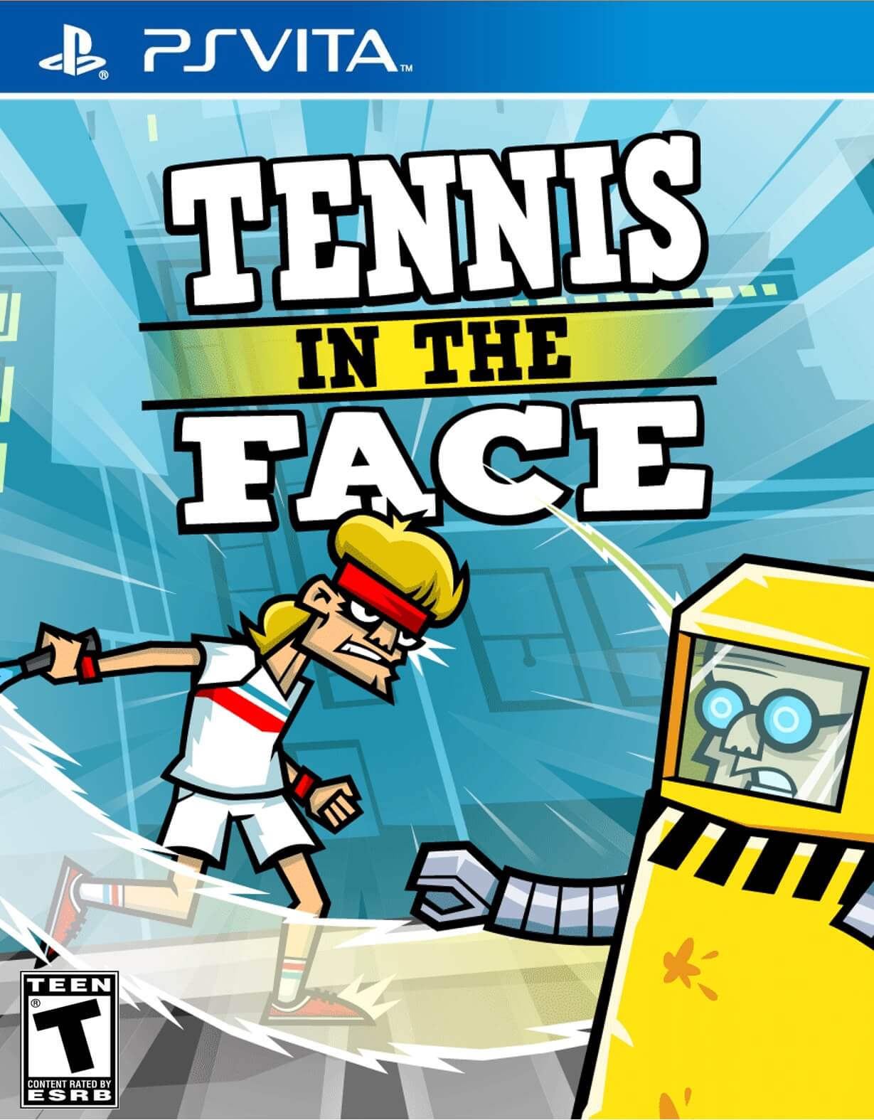 tennis in the face