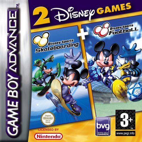 2 disney games: disney sports: football & disney sports: skateboarding