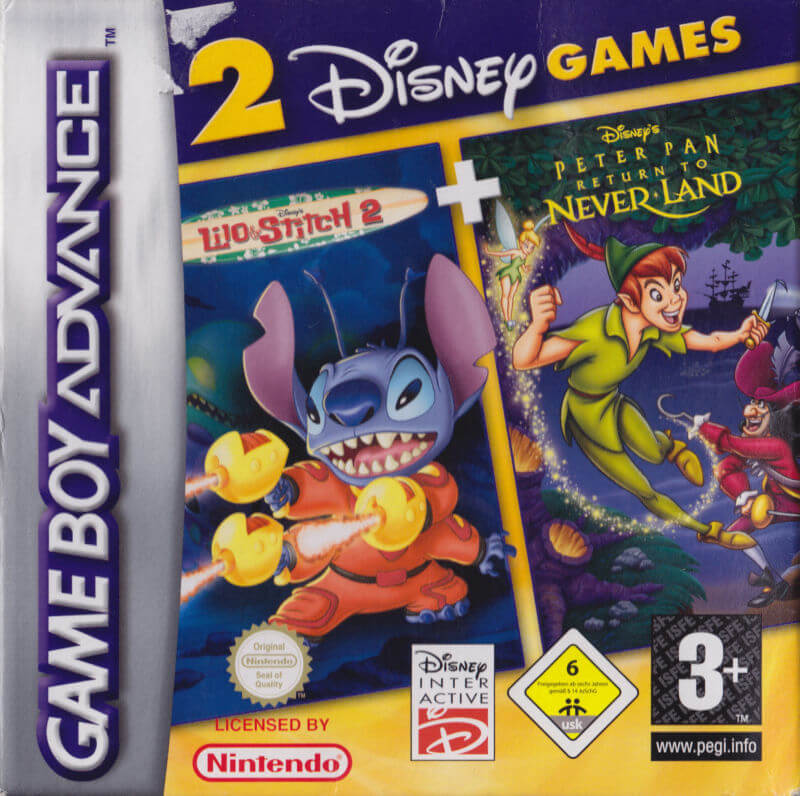 2 disney games: lilo & stitch 2 & peter pan: return to neverland