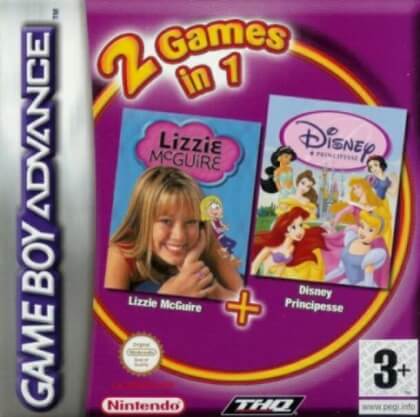 2 games in 1: disney princess + lizzie mcguire