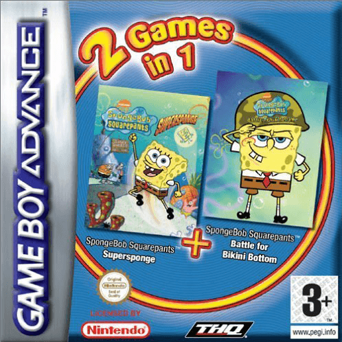 2 games in 1: spongebob squarepants: battle for bikini bottom + spongebob squarepants: supersponge