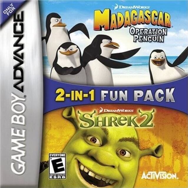 2-in-1 fun pack: dreamworks madagascar: operation penguin / dreamworks shrek 2