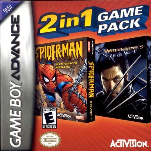 2 in 1 game pack: spider-man: mysterio's menace / x2: wolverine's revenge