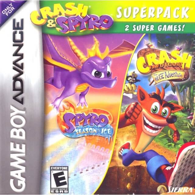 crash & spyro superpack: crash bandicoot: the huge adventure/spyro: season of ice