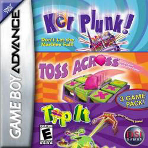 ker plunk!/toss across/tip it