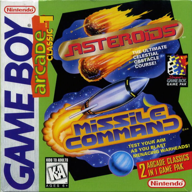 arcade classic 1: asteroids / missile command