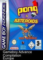 3 in 1 - asteroids, yar's revenge and pong (supplex)