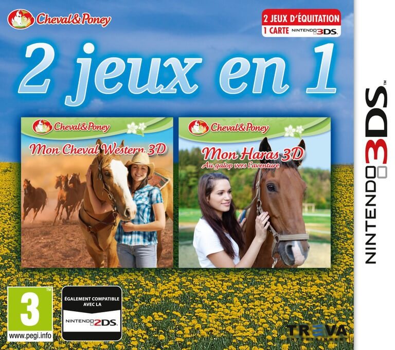 2in1 horses 3d vol.3: my riding stables 3d: jumping for the team and my western horse 3d