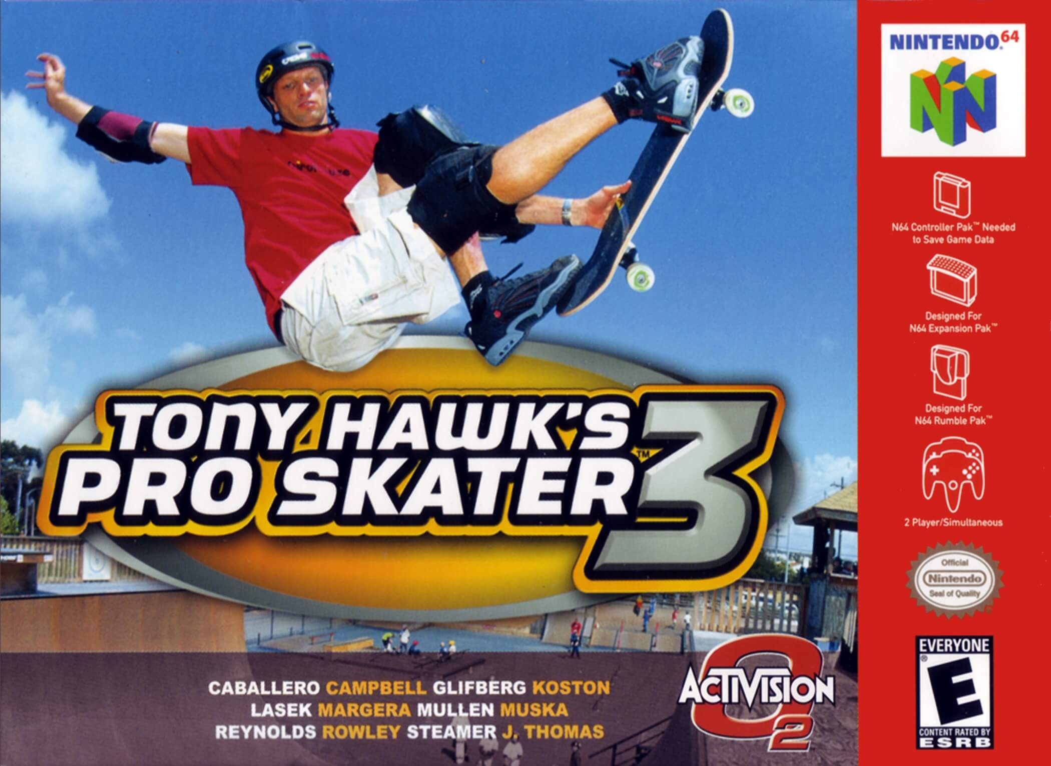 tony hawk's pro skater 3