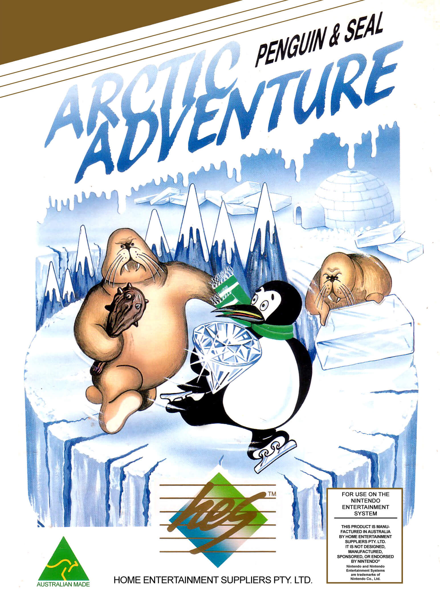 arctic adventure: penguin & seal