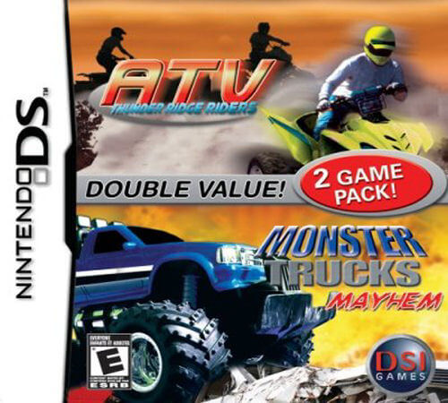 2 game pack!: monster trucks mayhem + atv: thunder ridge riders