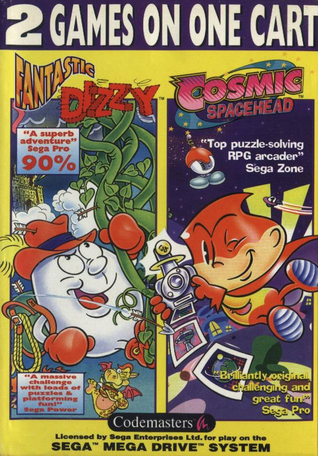 fantastic dizzy and cosmic spacehead double pack