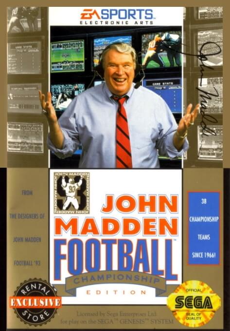 john madden football: championship edition