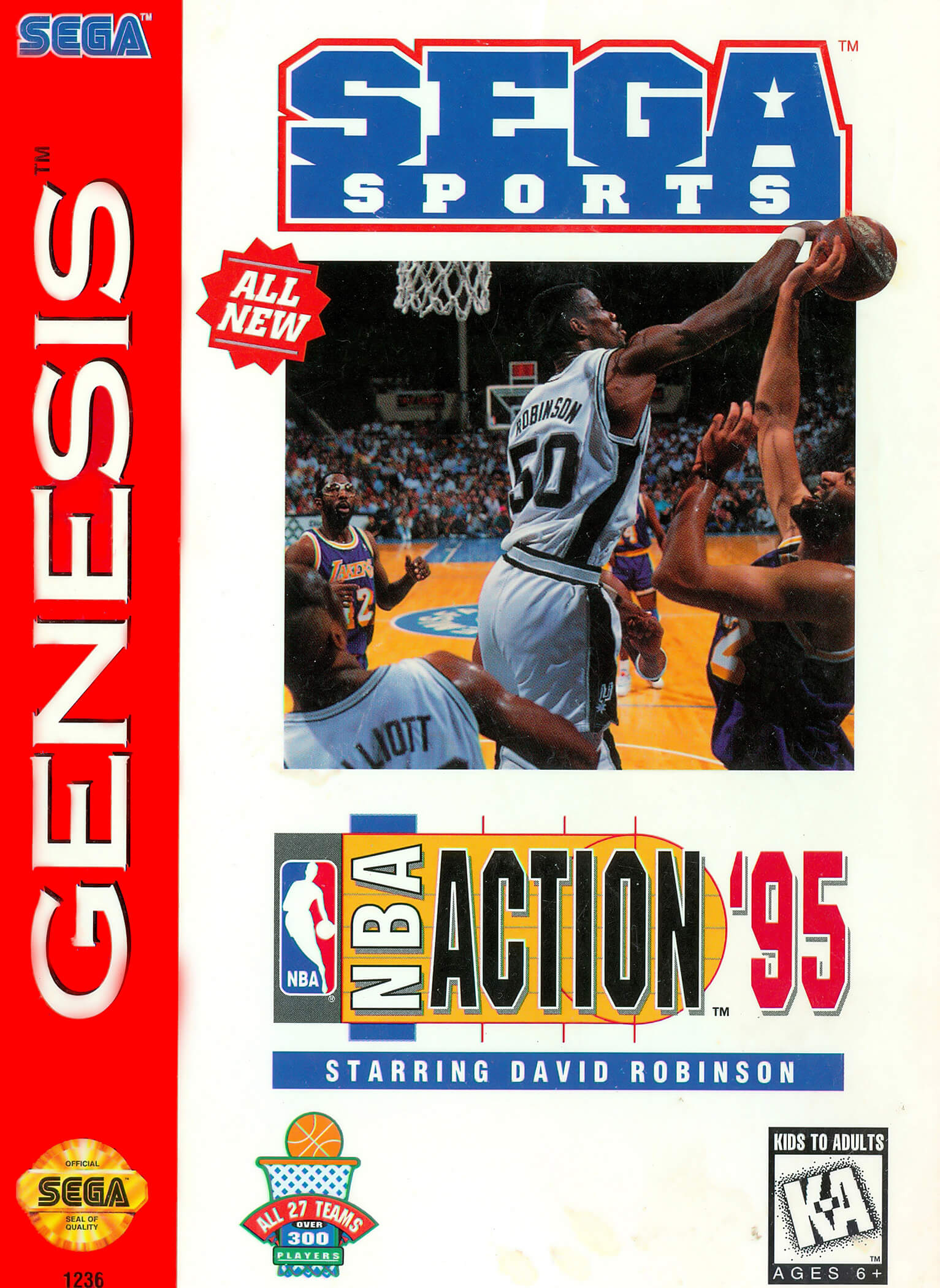 nba action '95 starring david robinson