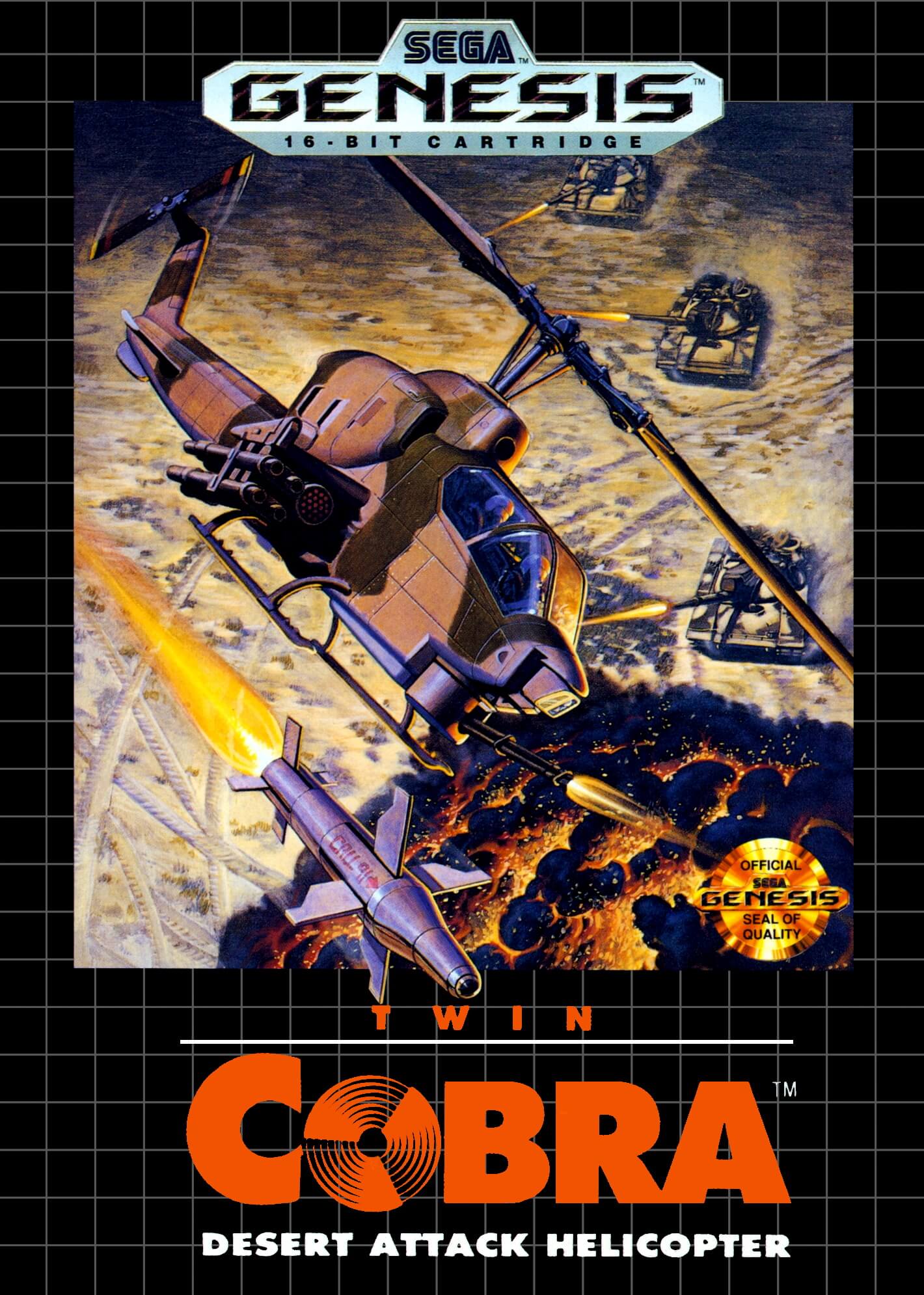 twin cobra: desert attack helicopter