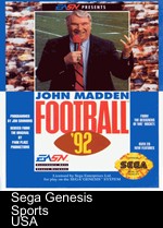 john madden football 92